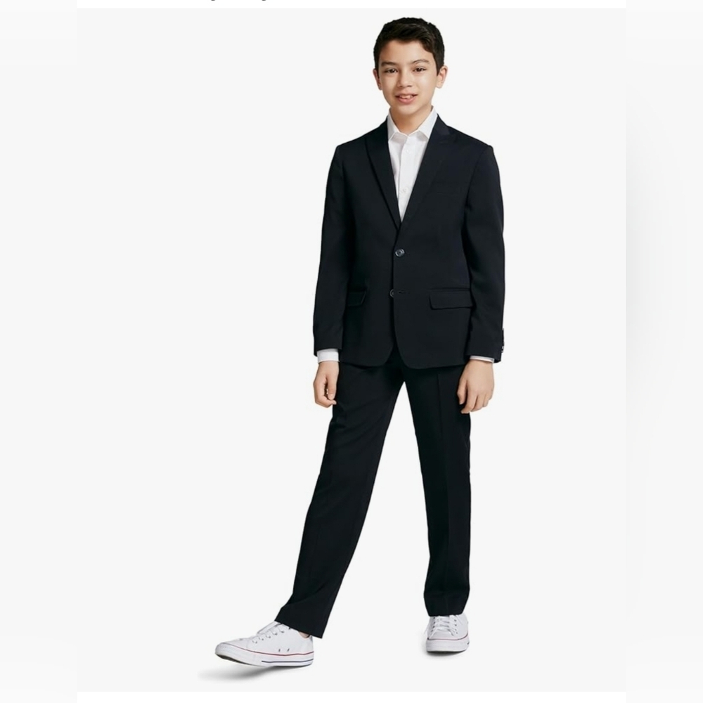 Calvin Klein Boys 2-Piece Formal Black Suit Set – Size 6 – Brand New w/ Tags